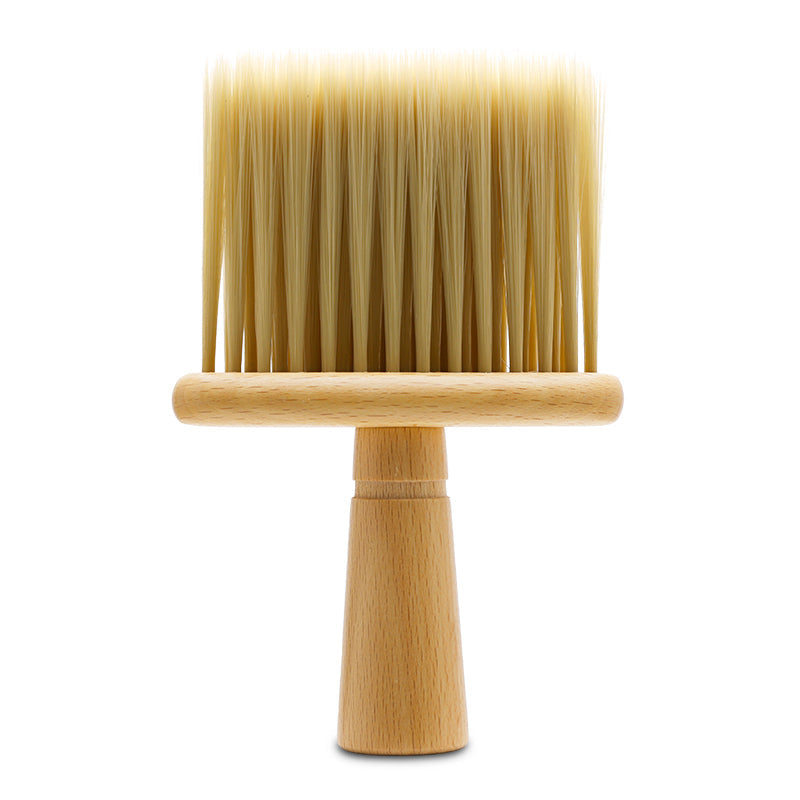 Deep Cleaning Neck Brush – Wooden Handle Professional Barber Tool