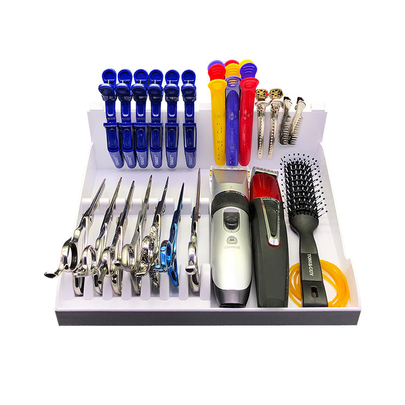 Barber Scissor Holder Organizer Tray – 30×30×10 cm Storage