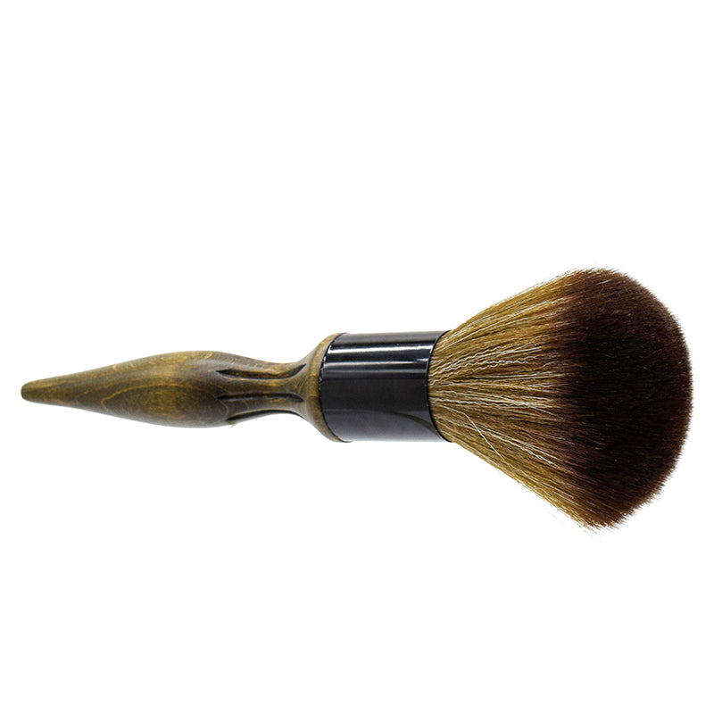 Barber Neck Duster Brush – Soft Fiber Bristles Wooden Handle