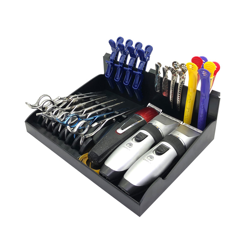 Barber Scissor Holder Organizer Tray – 30×30×10 cm Storage
