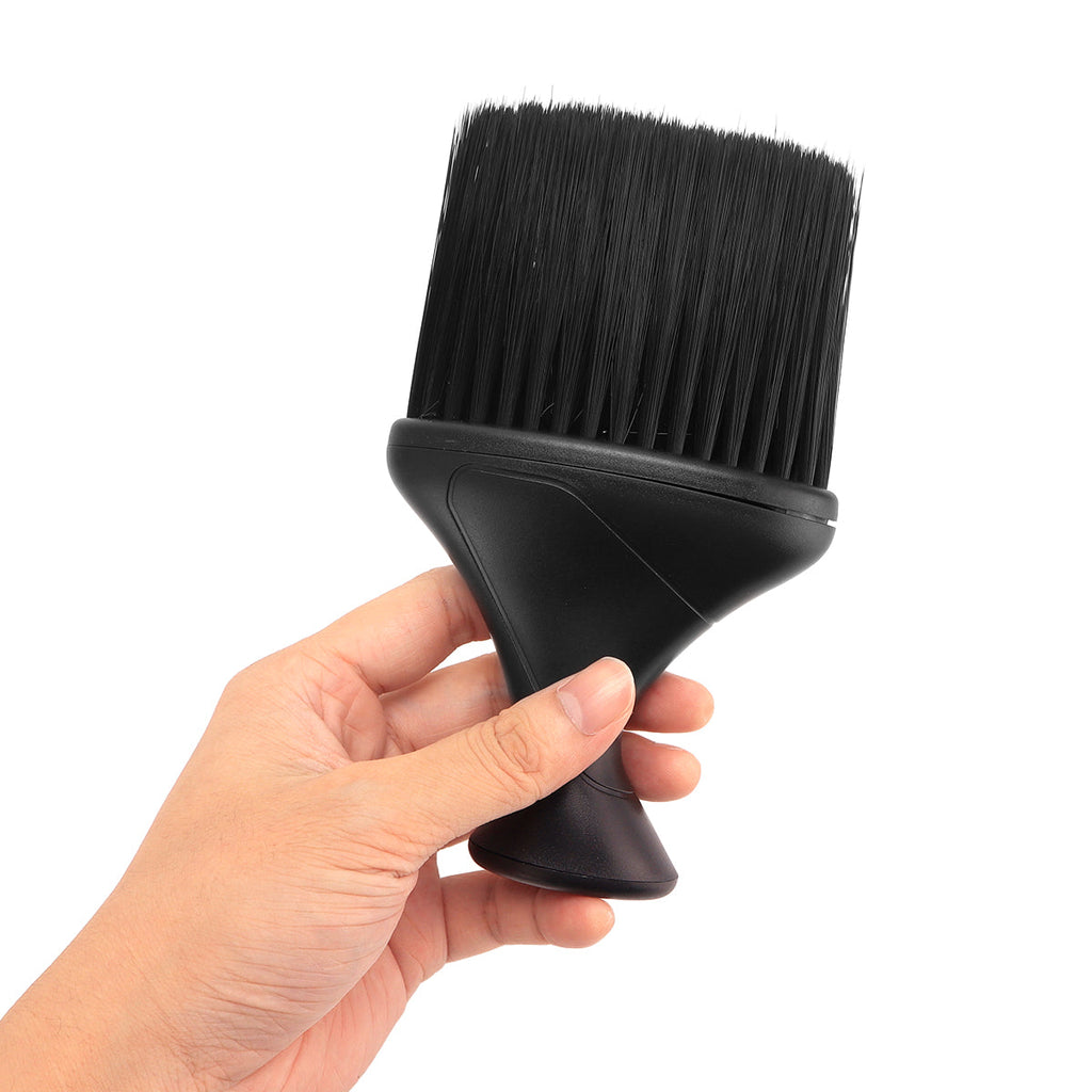 Soft Fiber Neck Duster Brush – Synthetic Hair Barber Cleaning Brush Black