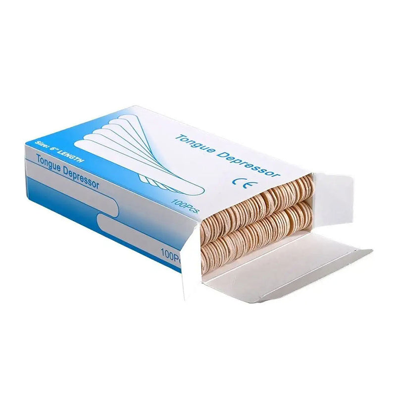 Large Wooden Wax Sticks 100 Pack – Wide Body Wax Applicator Spatulas