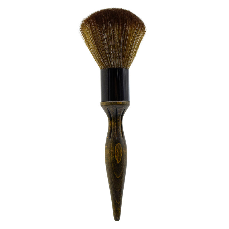 Barber Neck Duster Brush – Soft Fiber Bristles Wooden Handle