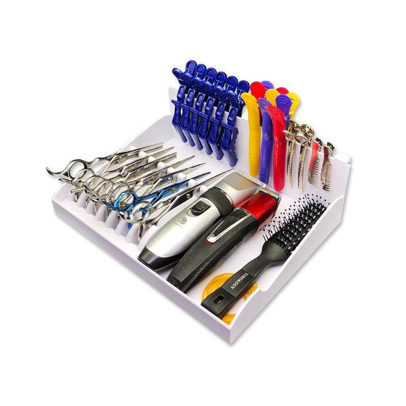 Barber Scissor Holder Organizer Tray – 30×30×10 cm Storage