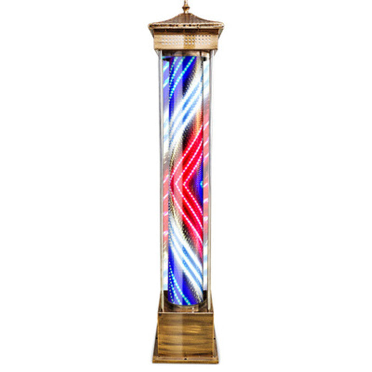 Bronze Barber Pole 190×35×35 cm – Australia Plug 220–240V with Switch