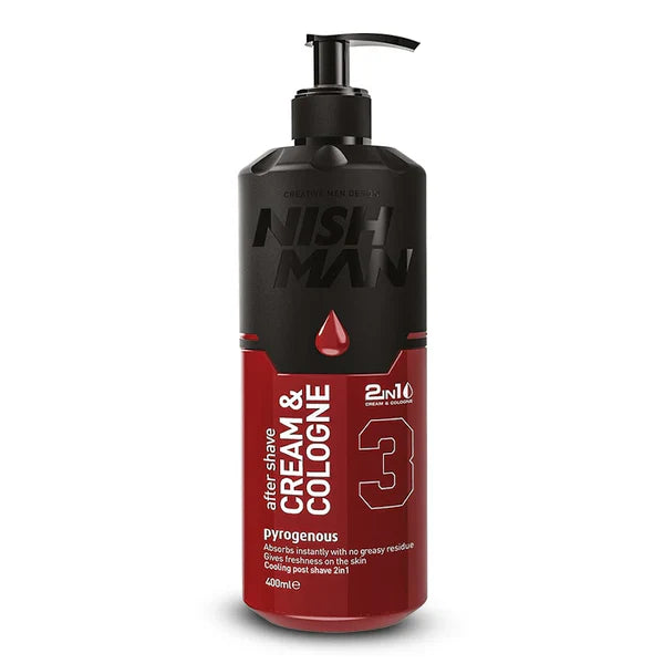 Nish Man After Shave CREAM Cologne Pyrogenous (03) 400ml
