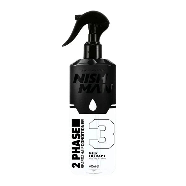 Nish Man Beard & Hair 2 Phase Conditioner 03 Milk Therapy 400ml