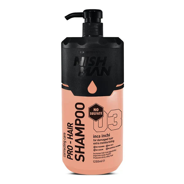 Nish Man Sulphate Free Hair Shampoo 03 Inca Complex 1.25L