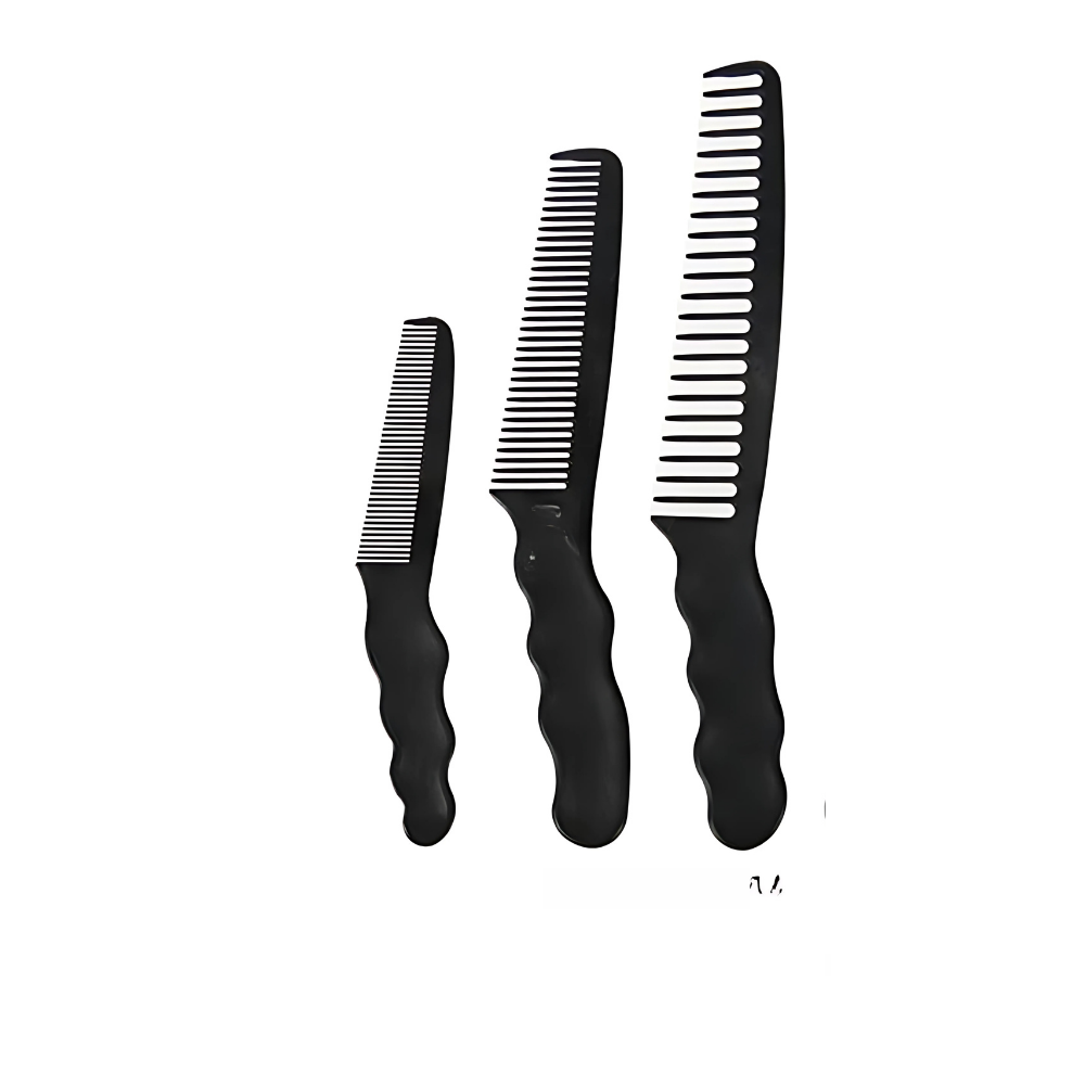 Carbon Comb Cutting Hair Professional Black - PP813