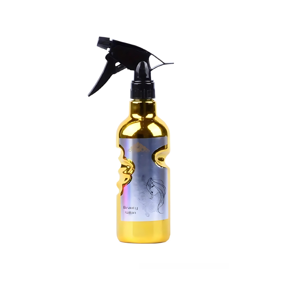Round Water Spray Bottle 600ml Gold - A0031G