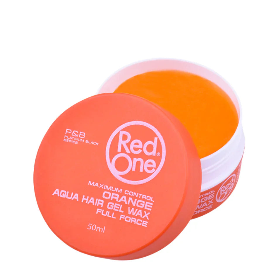 RedOne Aqua Hair Wax Full Force Orange 50ml – Strong Hold Styling Wax