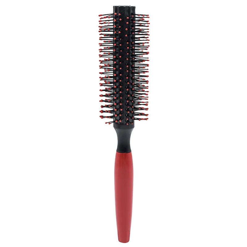 Red Handle Round Hair Brush Comb