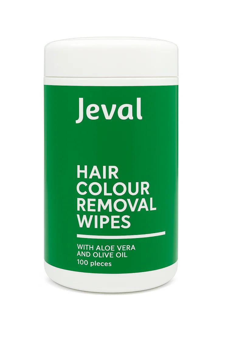Jeval Colour Remover Disposable Off Wipes – 100ct Tub