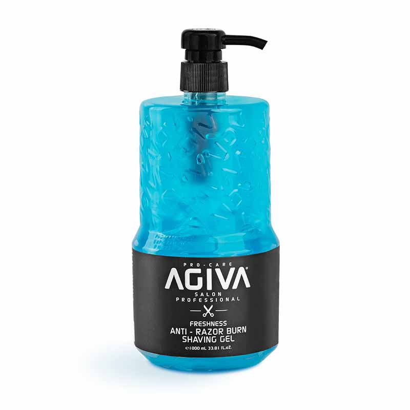 Agiva Freshness Anti Razor Burn Shaving Gel 1000ml – Clear Barber Shave Gel