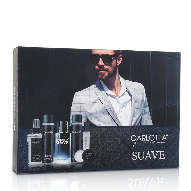 Carlotta Suave Perfume 6-Piece Gift Set – Perfume, Shower Gel & Body Splash