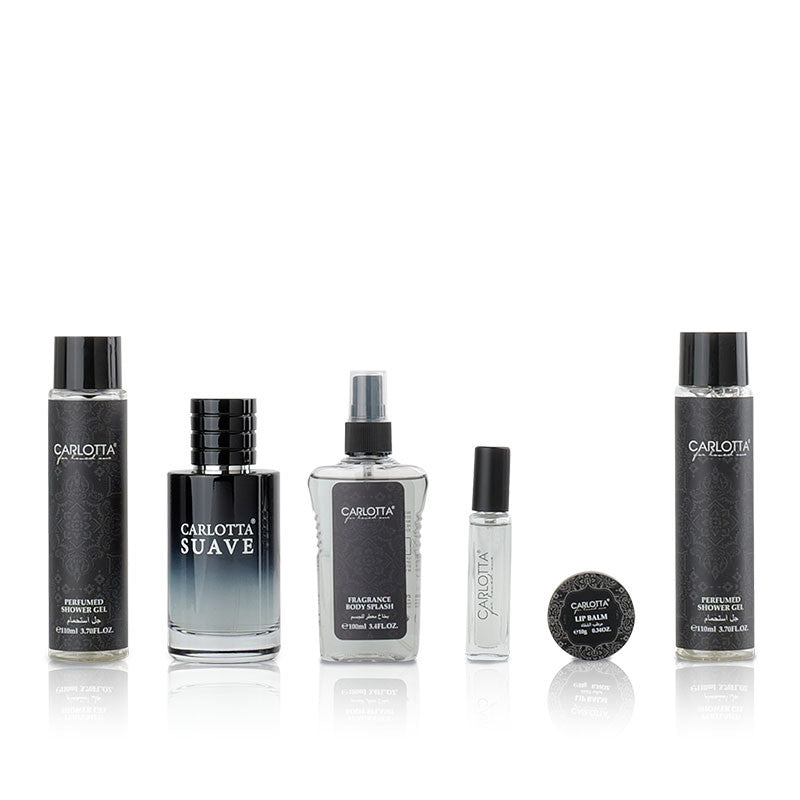 Carlotta Suave Perfume 6-Piece Gift Set – Perfume, Shower Gel & Body Splash