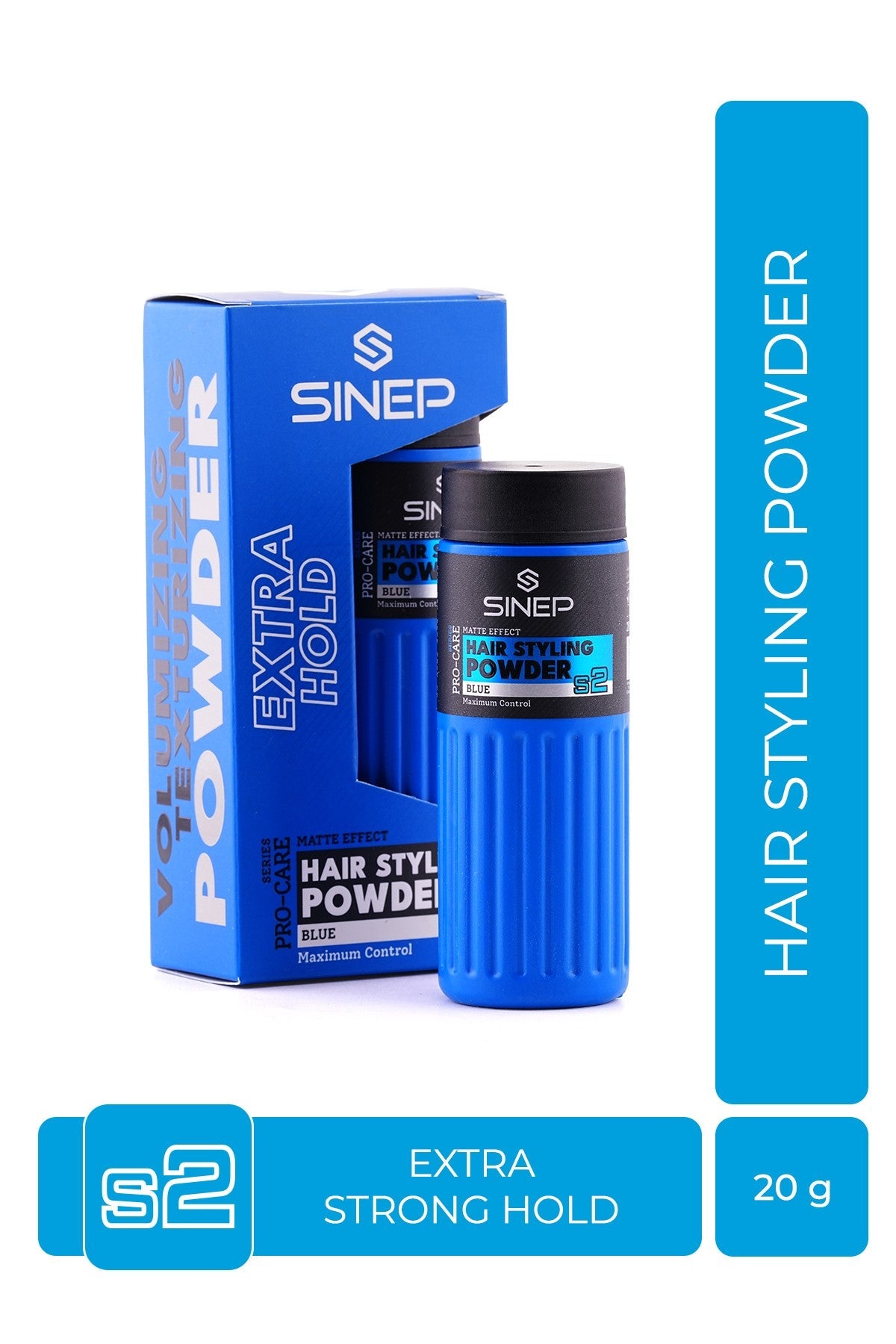 SINEP Blue Hair Styling Powder Wax Strong Hold Volumizing Powder Wax 20g