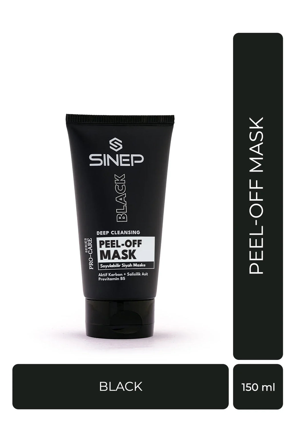 SINEP Peel Off Black Mask 150ml Charcoal & Salicylic Acid Face Mask