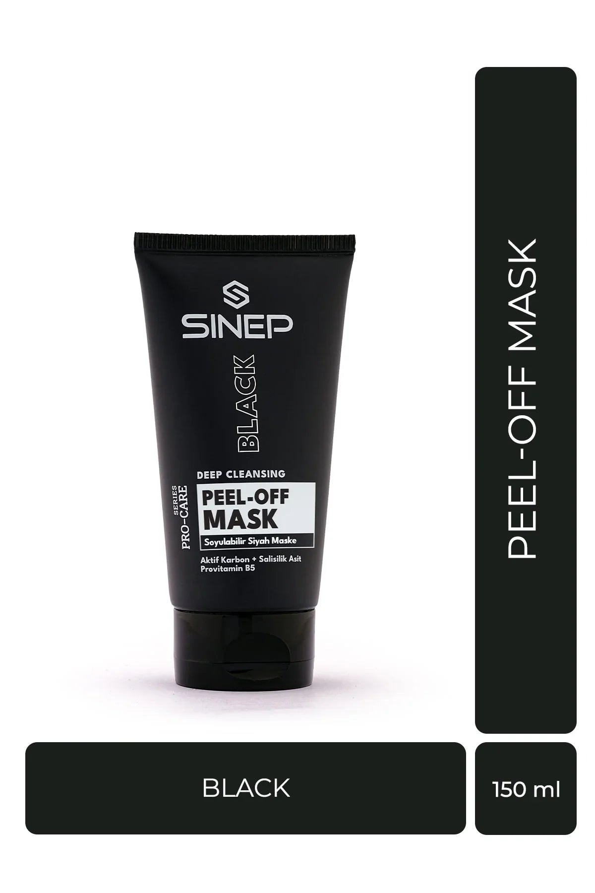 SINEP Peel Off Black Mask 150ml Charcoal & Salicylic Acid Face Mask