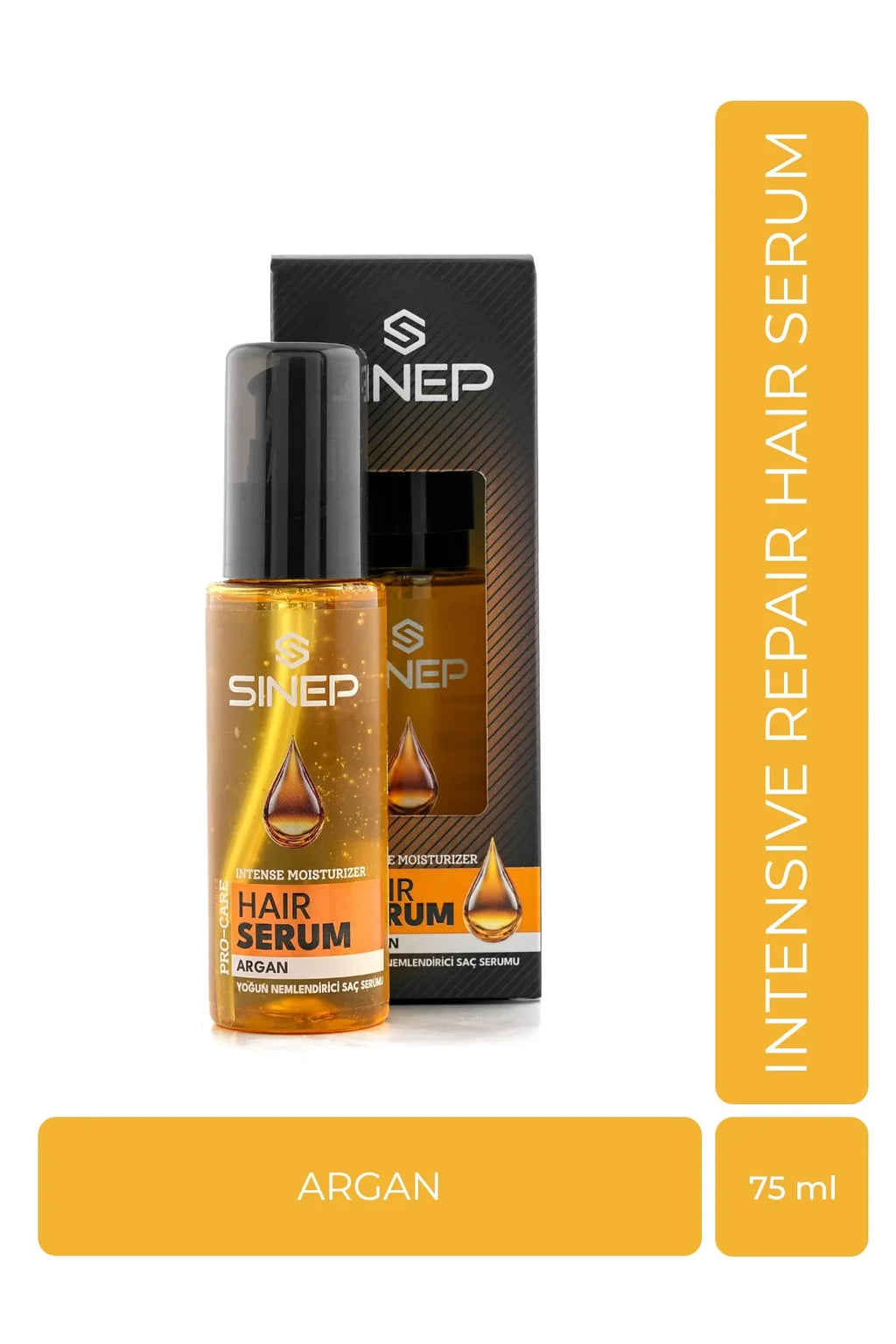 SINEP Argan Hair Serum 75ml Anti Frizz Repair & Shine Hair Treatment