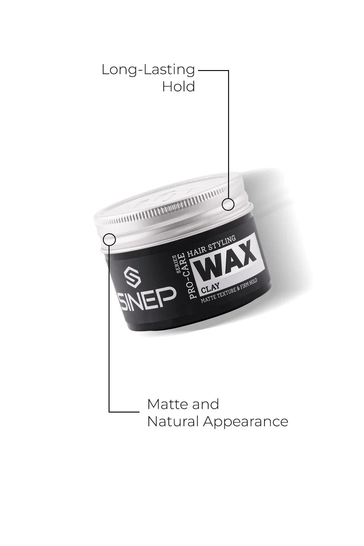 SINEP Clay Hair Wax 100ml Matte Finish Strong Hold Hair Styling Wax