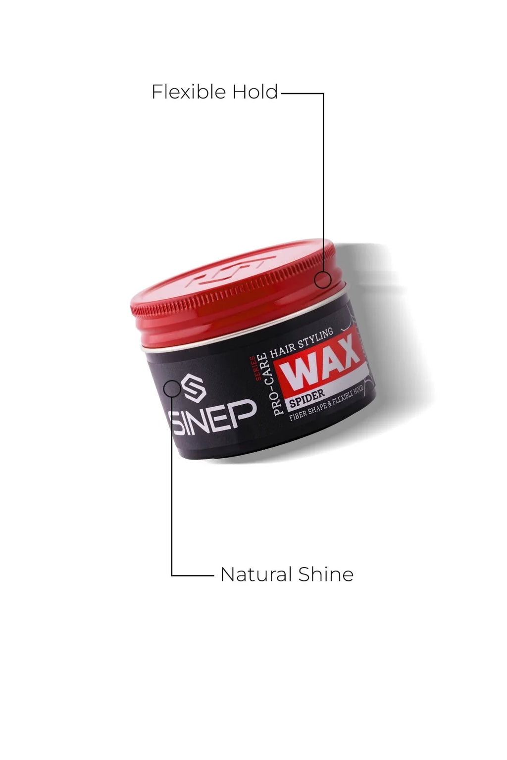 SINEP Spider Hair Wax 100ml Strong Hold Natural Shine Hair Styling Wax
