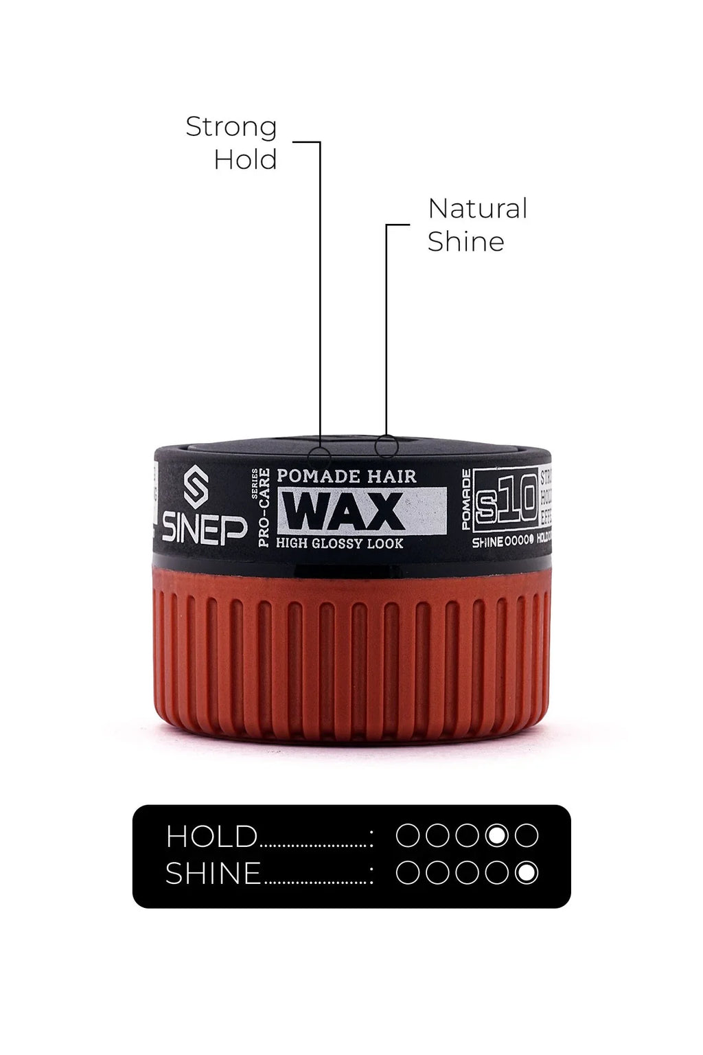 SINEP Pomade Hair Wax 150ml Strong Hold Natural Shine Hair Styling Wax