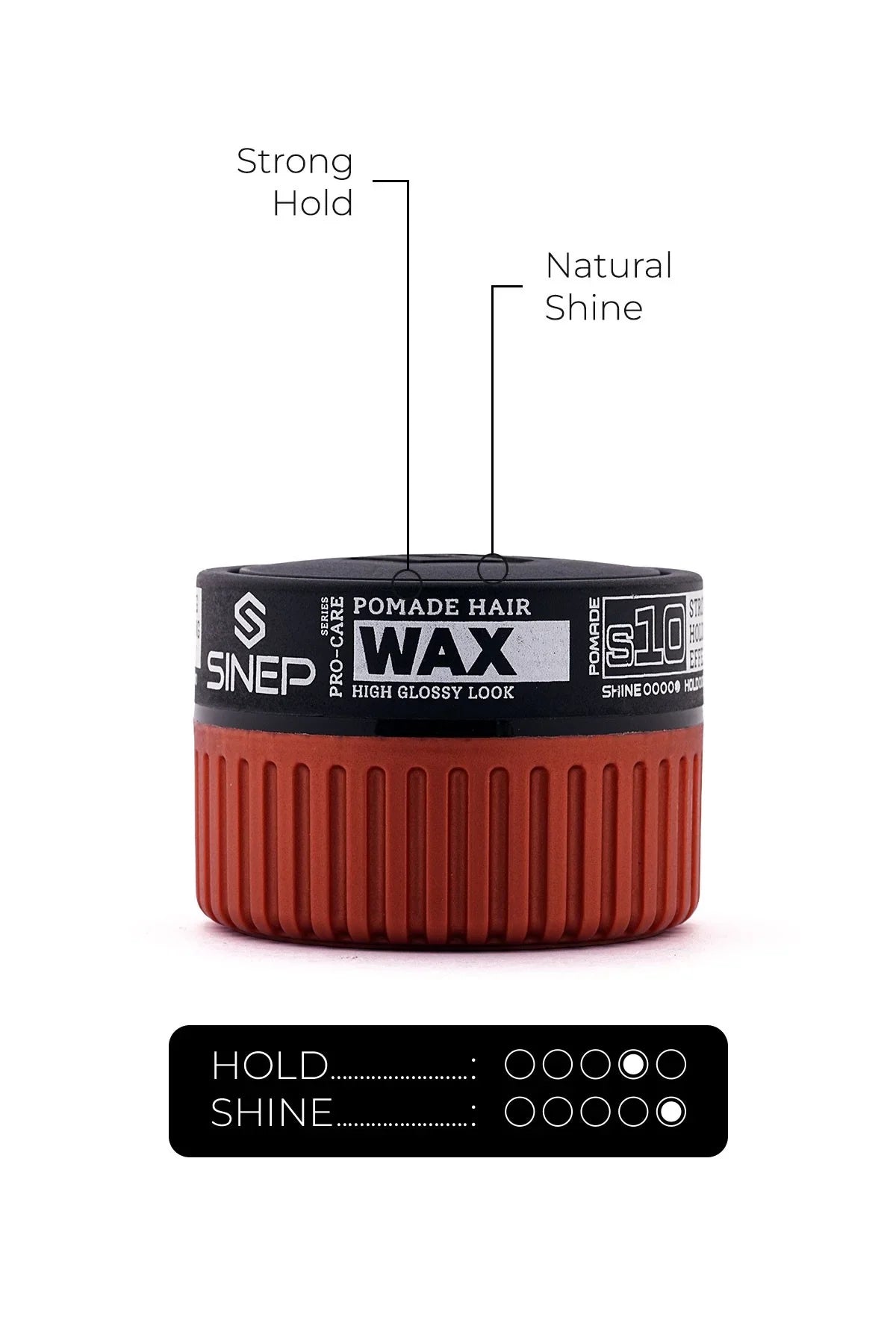 SINEP Pomade Hair Wax 150ml Strong Hold Natural Shine Hair Styling Wax