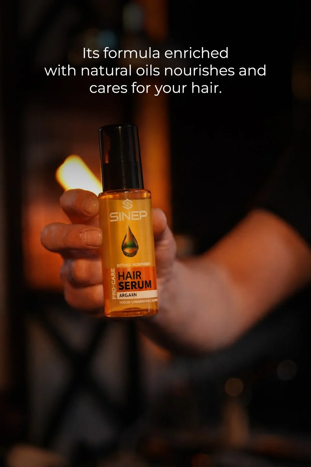 SINEP Argan Hair Serum 75ml Anti Frizz Repair & Shine Hair Treatment