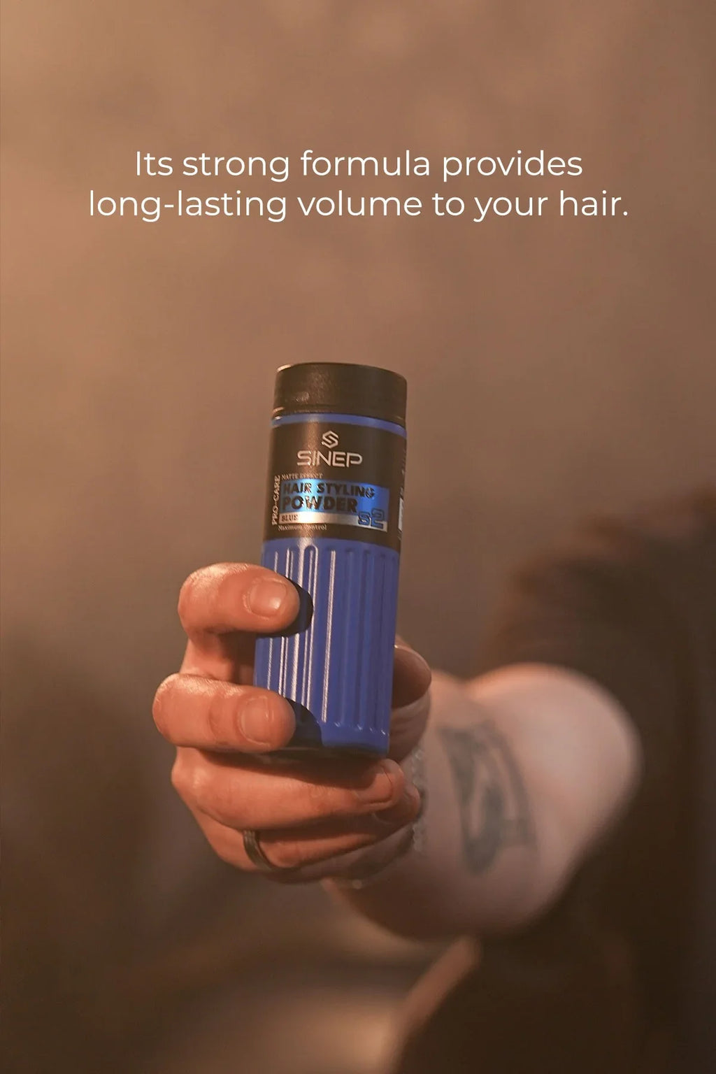 SINEP Blue Hair Styling Powder Wax Strong Hold Volumizing Powder Wax 20g