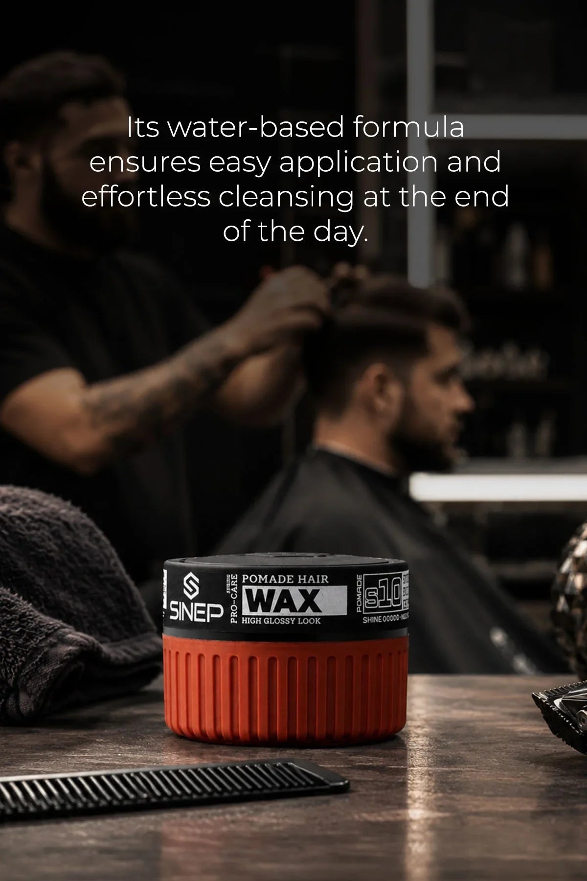 SINEP Pomade Hair Wax 150ml Strong Hold Natural Shine Hair Styling Wax