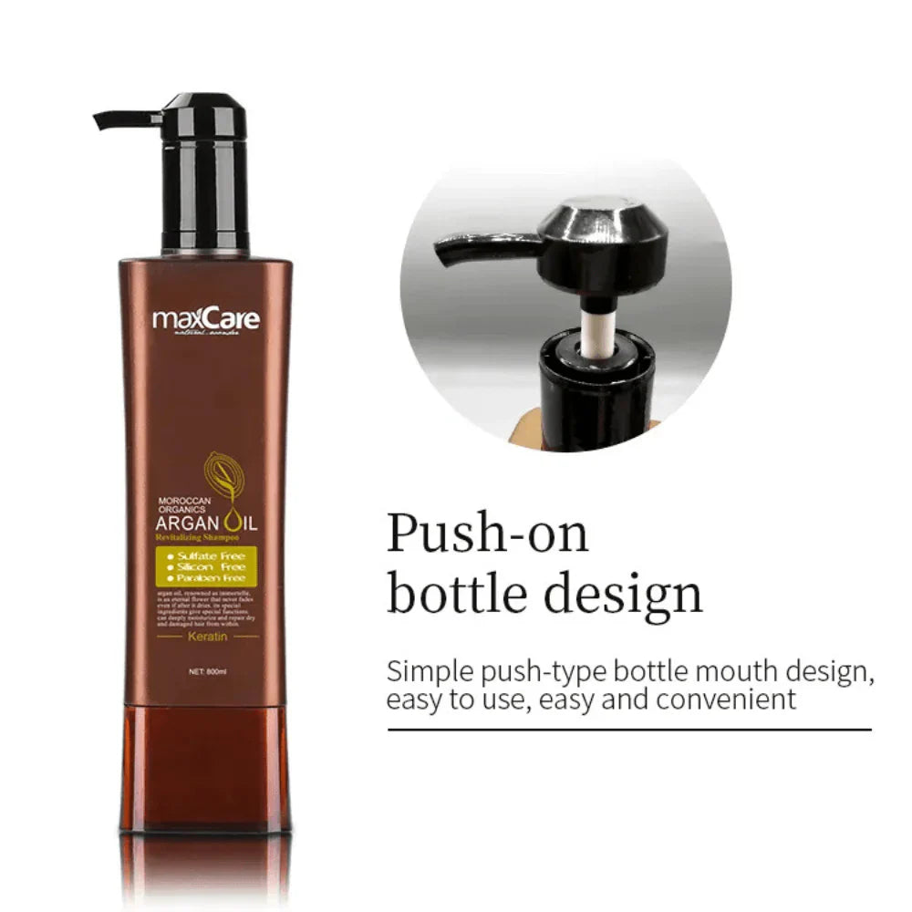 MaxCare Argan Oil Revitalizing Shampoo 800ml – Nourishing & Restoring Care