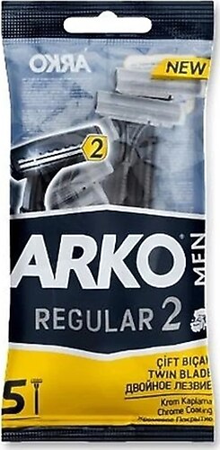 Arko Men Regular 2 Twin Blade Razors 3 Pack – Disposable Shavers