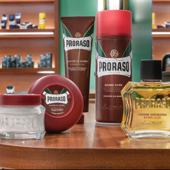Proraso Sandalwood & Shea Butter Nourish Pre-Shave Cream 100ml - Red