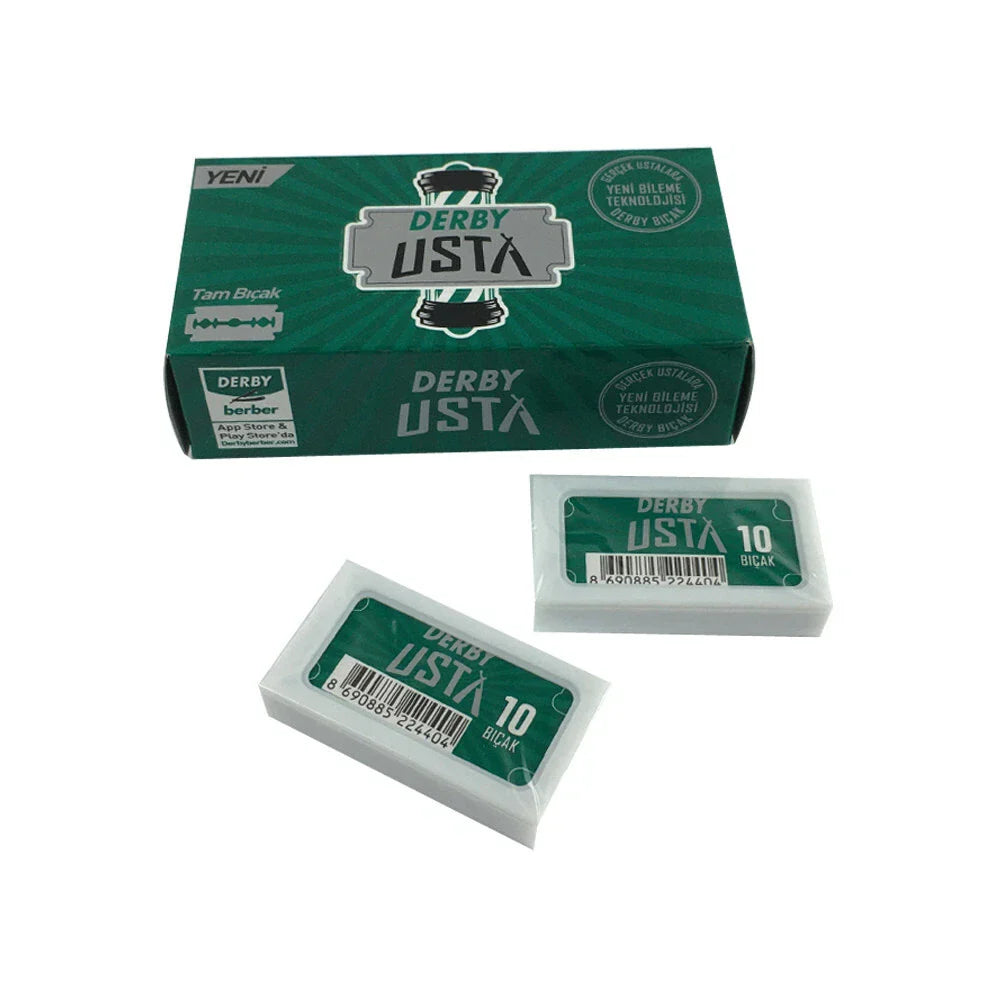 Derby Usta Double Edge Shaving Blades 100pcs – Cut Throat Razor