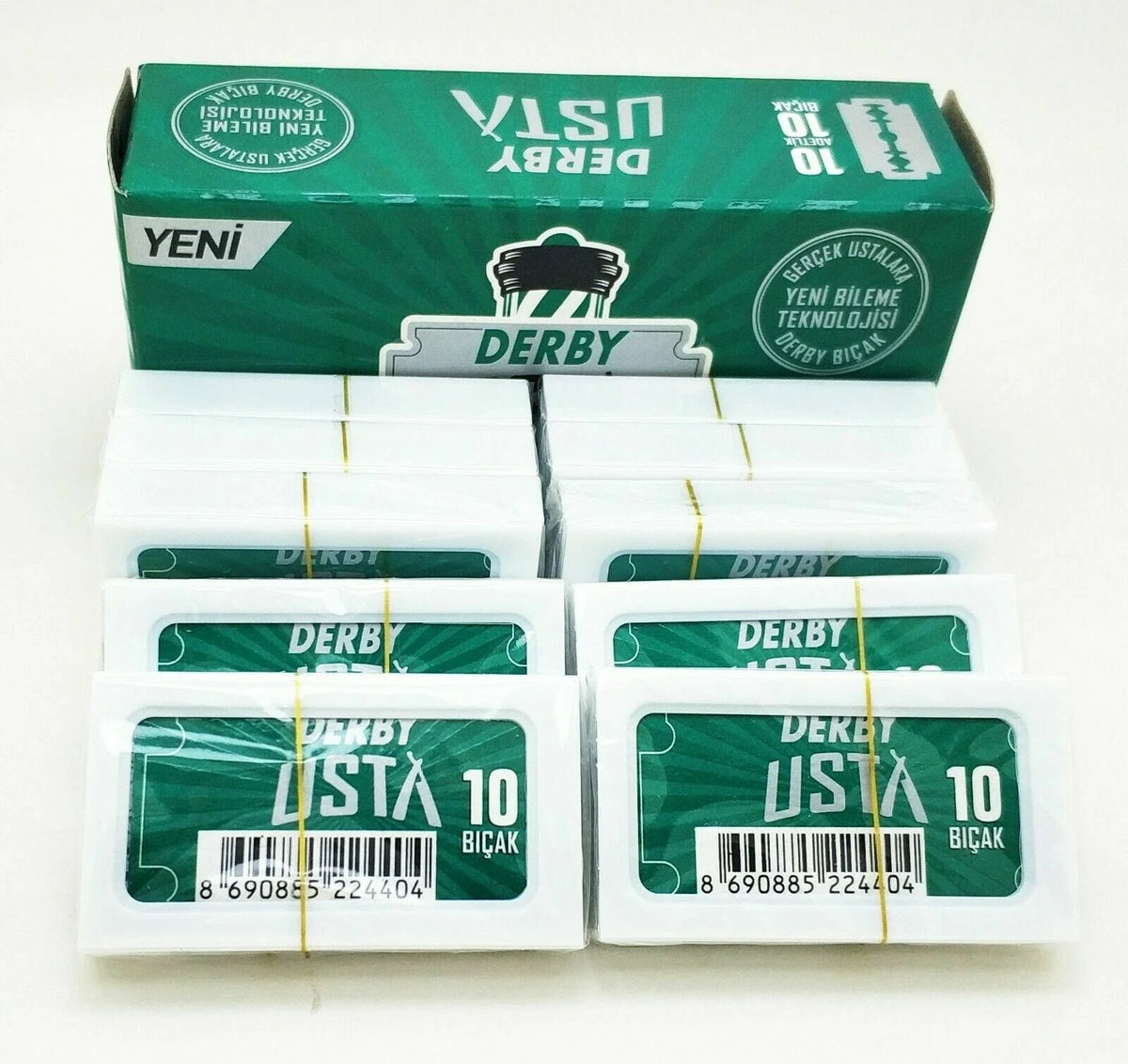 Derby Usta Double Edge Shaving Blades 100pcs – Cut Throat Razor