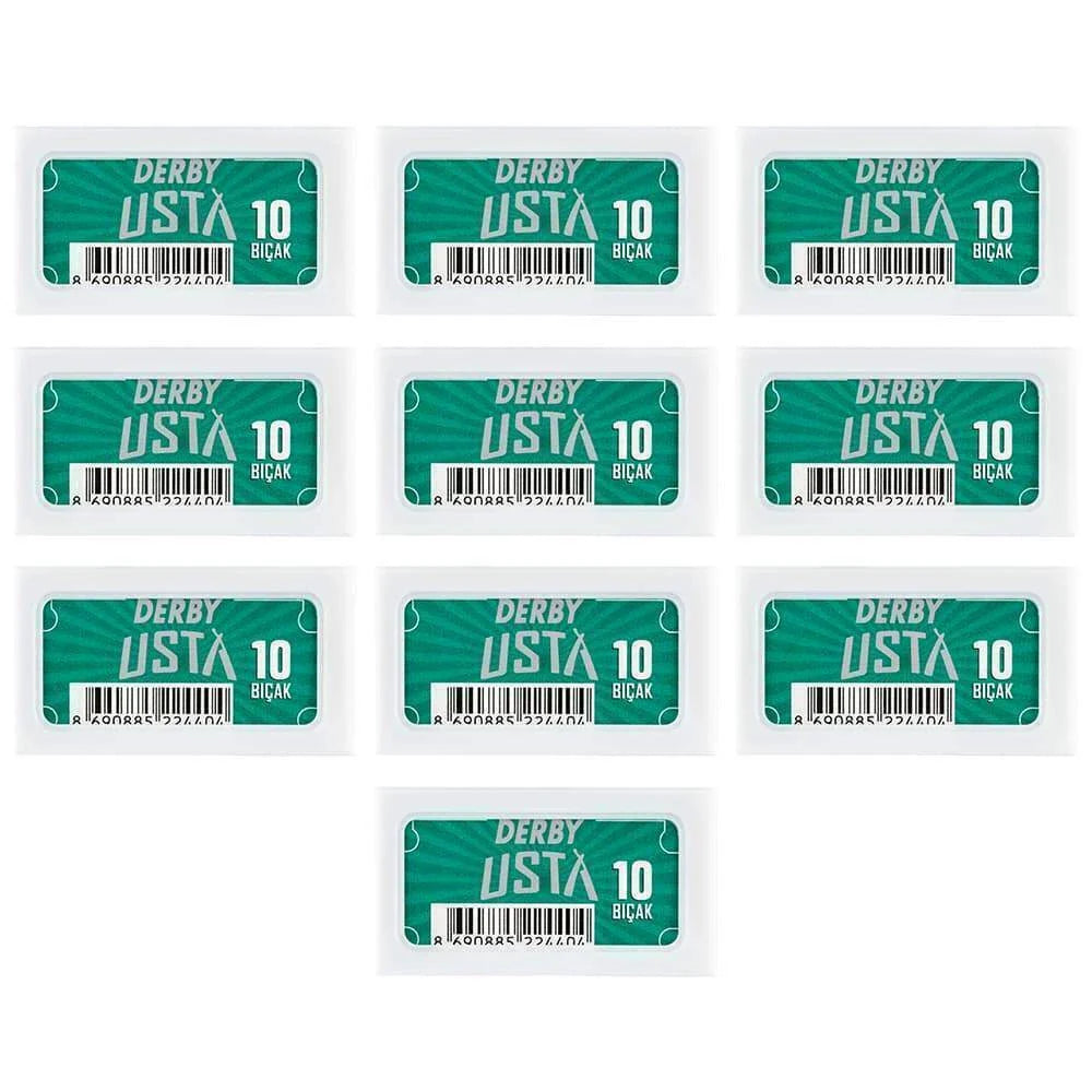 Derby Usta Double Edge Shaving Blades 100pcs – Cut Throat Razor
