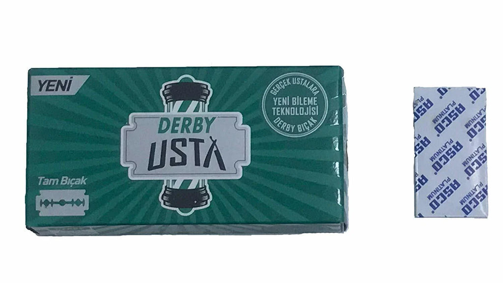 Derby Usta Double Edge Shaving Blades 100pcs – Cut Throat Razor