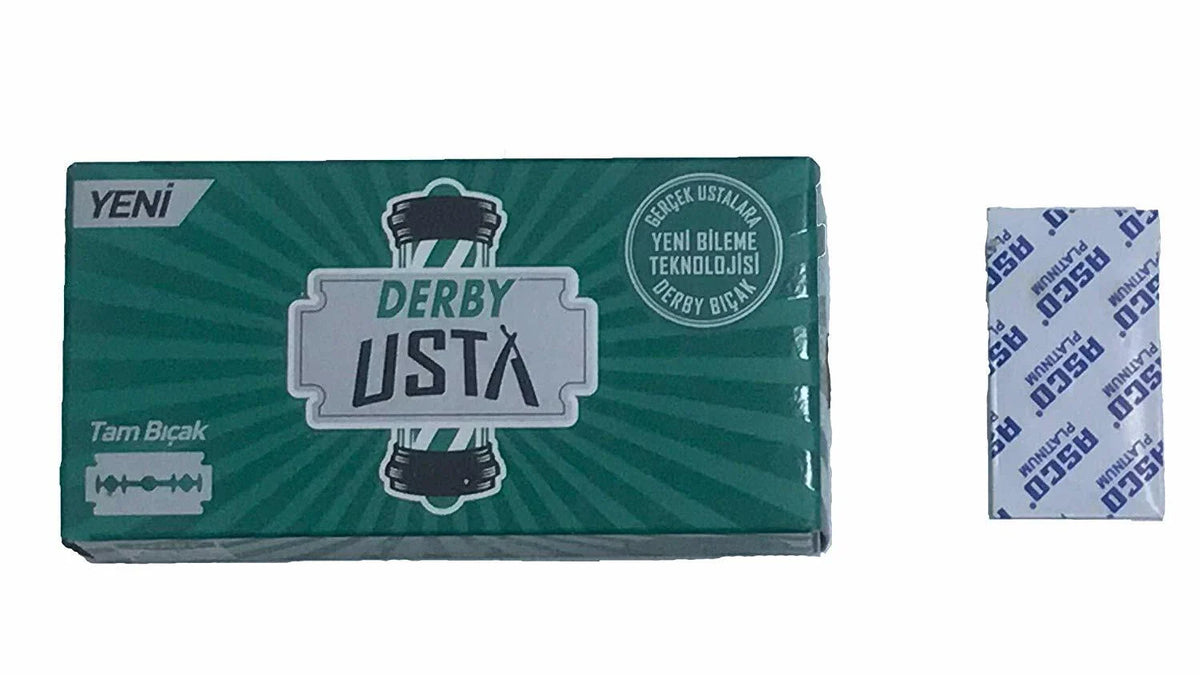 Derby Usta Double Edge Shaving Blades 100pcs – Cut Throat Razor