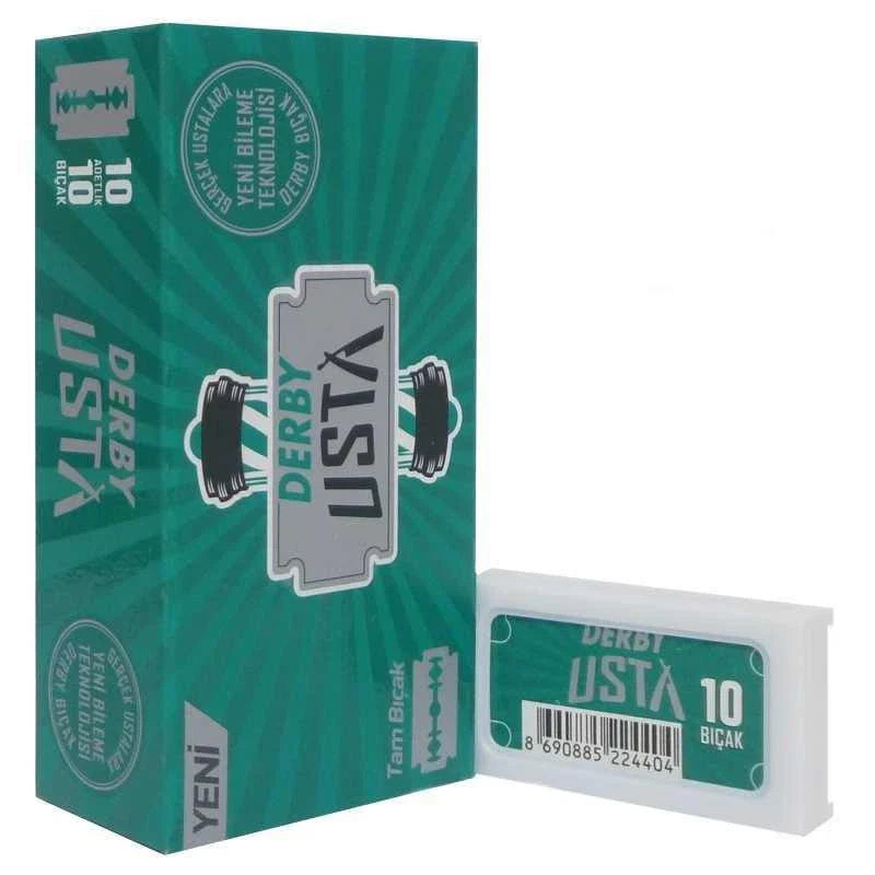 Derby Usta Double Edge Shaving Blades 100pcs – Cut Throat Razor