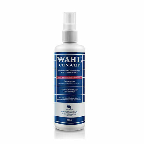 WAHL Clini-Clip Spray 250ml – Clipper Blade Disinfectant & Cleaner
